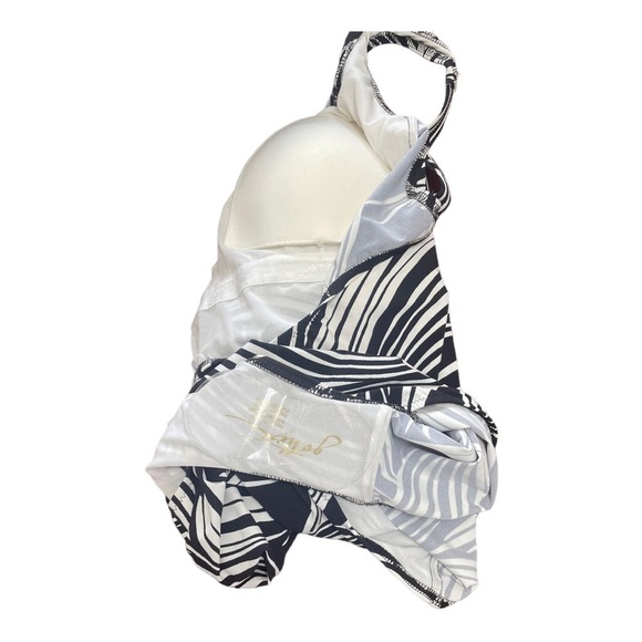New! Profile by Gottex Ruched Printed One Piece Swimsuit - Picture 5 of 11